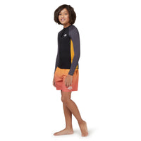 BOYS ZIP FRONT RASHVEST WITH UP50+ SUN PROTECTION