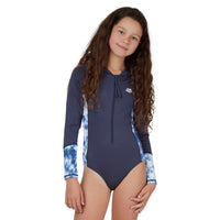 GIRLS NAVY TIE DYE SURFSUIT