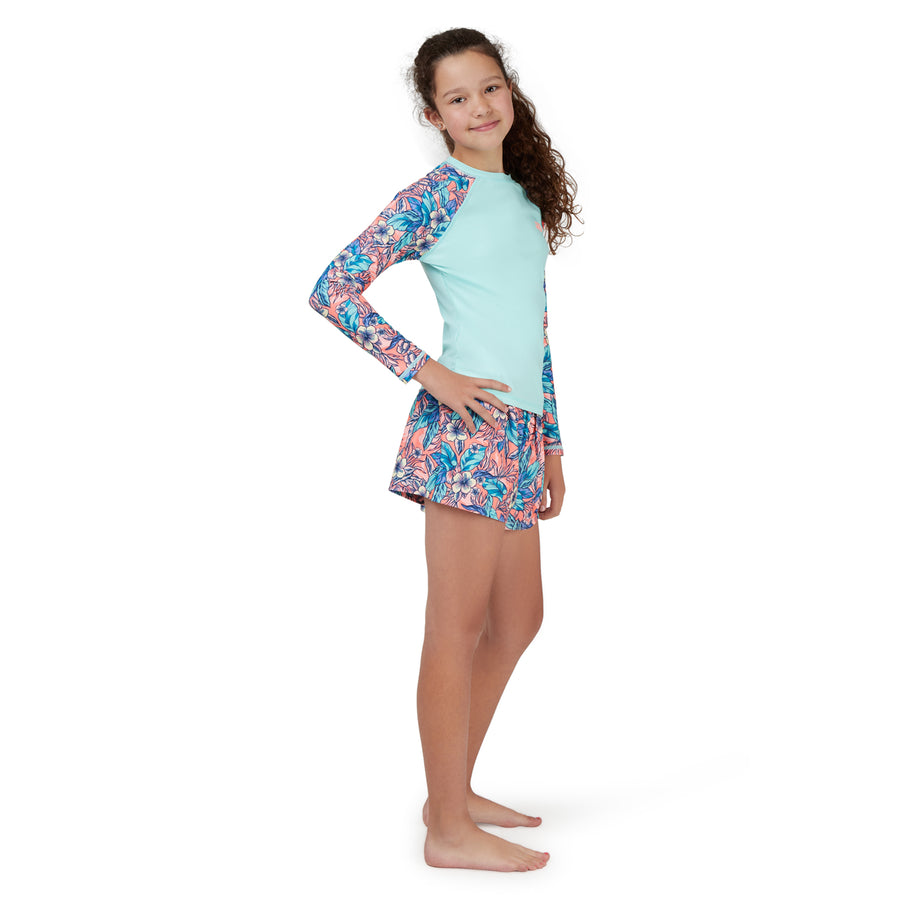 GIRLS RASHVEST WITH UPF50+ SUN PROTECTION