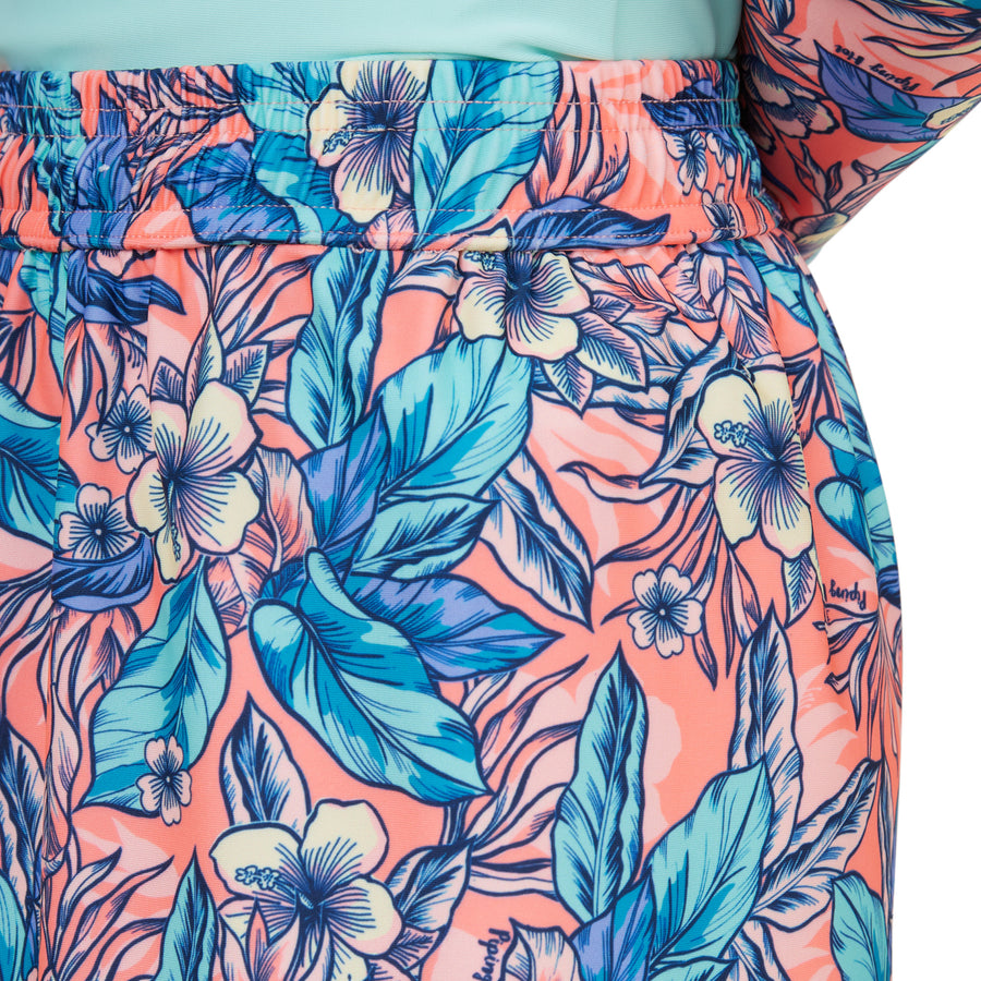 GIRLS TROPICAL PRINT BOARDSHORT