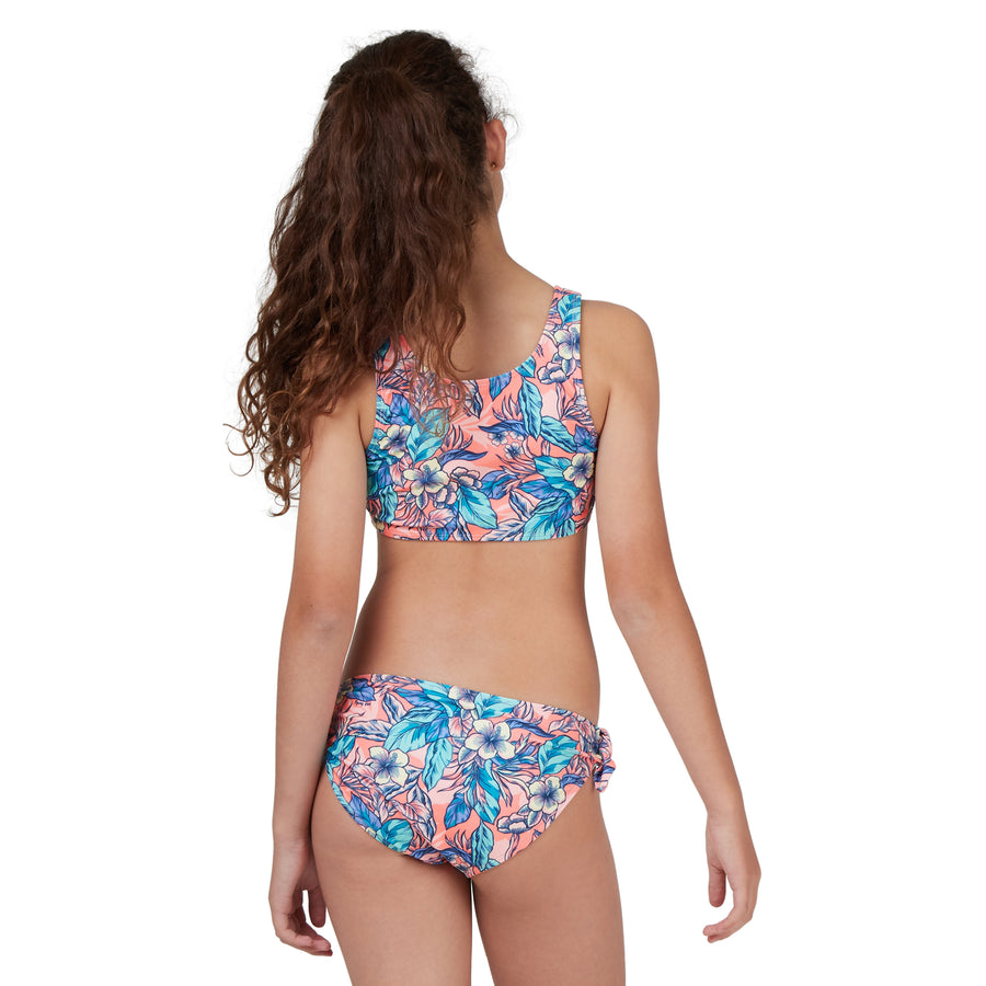 GIRLS TROPICAL PRINT BIKINI SET