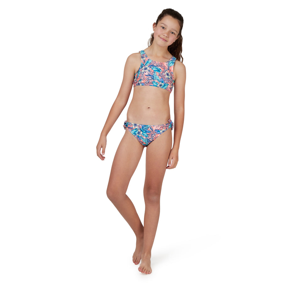 GIRLS TROPICAL PRINT BIKINI SET